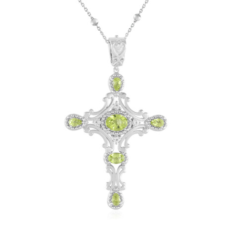Peridot Silver Necklace (Dallas Prince Designs)