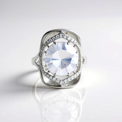 Anello in argento con Quarzo Blue Moon