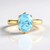 Anello in argento con Topazio Blu Cielo