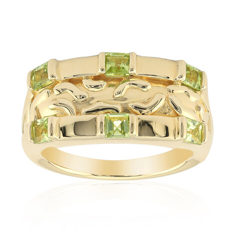 Bague en argent et Péridot du Jilin (Remy Rotenier)