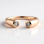 Anello in oro con Diamante Blu Cielo I2 (KM by Juwelo)
