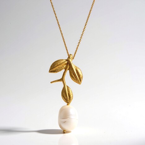 Collana in argento con Perla di Acqua Dolce (Joias do Paraíso)