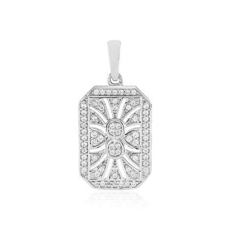 Zirkon-Silberanhänger