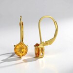 Orecchini in argento con Citrino