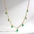 Collana in oro con Smeraldo Zambia AAA (CIRARI)
