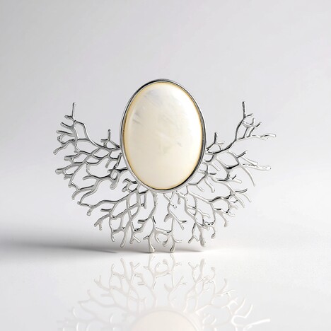 Ciondolo in argento con Madreperla (MONOSONO COLLECTION)