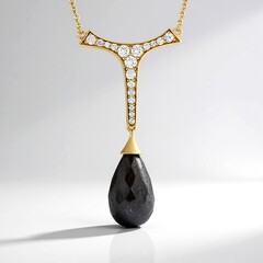 Collana in argento con Labradorite Dorata Maniry