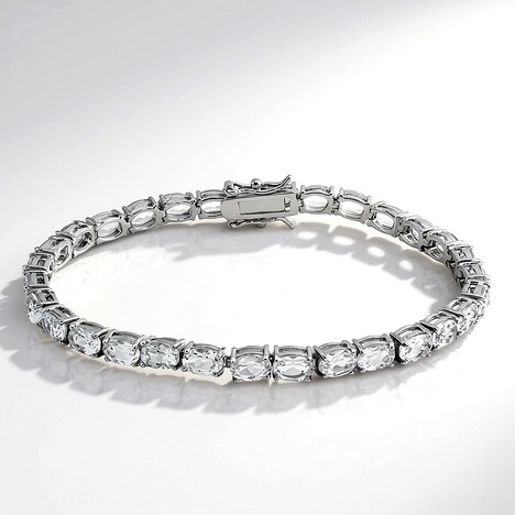 Bracciale in argento con Topazio Bianco