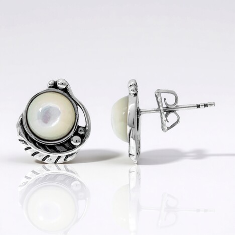 Orecchini in argento con Madreperla (Desert Chic)