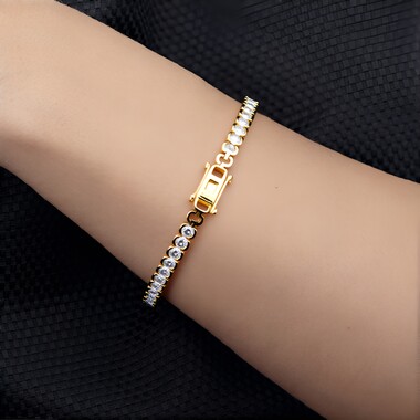 Brazalete en oro con Diamante I1 (H)  (CIRARI)