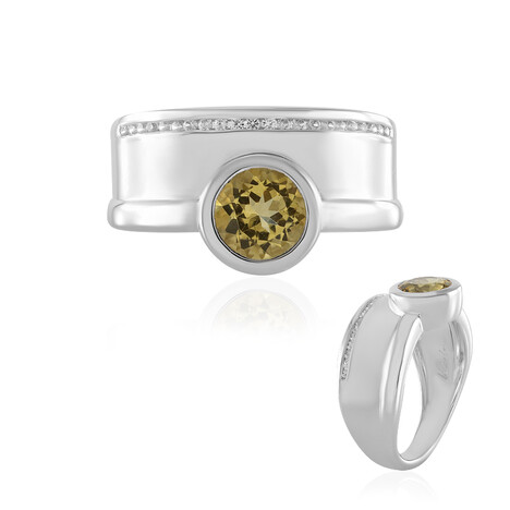 Anello in argento con Berillo Giallo (de Melo)