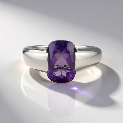 Bague en argent et Quartz azur