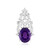 Sambia-Amethyst-Silberanhänger (de Melo Essence)