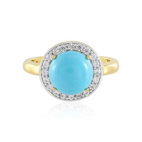 Zilveren ring met een Sleeping Beauty Turkoois