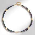 Collana in argento con Perla d'Acqua Dolce Bianca