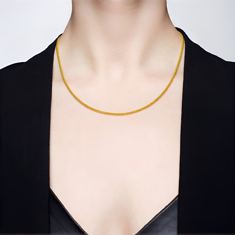Collana in argento con Zaffiro Giallo