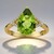 Anello in oro con Peridoto Dashihe  (CIRARI)