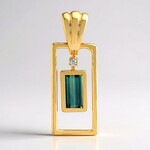 Ciondolo in argento con Indicolite