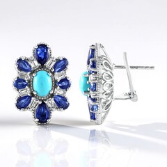 Orecchini in argento con Turchese Sleeping Beauty