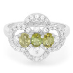 Kupfer-Turmalin-Silberring