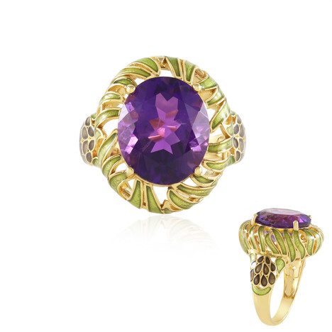 Bague en argent et Améthyste (Adela Silber)