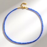 Collana in argento con Opale Blu dell'Etiopia