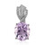 Lavendel-Amethyst-Silberanhänger