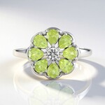 Anello in argento con Sfene