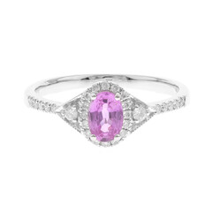 Anillo en oro con Zafiro rosado (CIRARI)