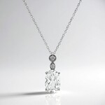 Collana in argento con Topazio Bianco