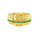 Tansania-Tsavorit-Silberring (de Melo Essence)