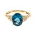 Londonblauer Topas-Goldring (CIRARI)