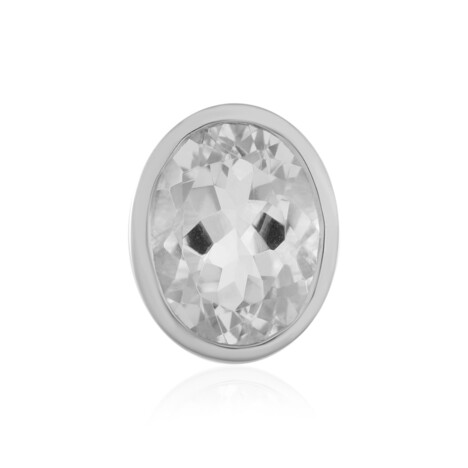 Weißer Quarz-Silberanhänger (MONOSONO COLLECTION)