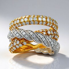 Anello in oro con Diamante VVS1 (G) (Annette)