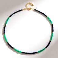 Collana in argento con Opale Verde dell'Etiopia