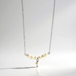 Collana in argento con Perla d'Acqua Dolce Bianca (Joias do Paraíso)