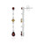 Mozambique Garnet Silver Earrings