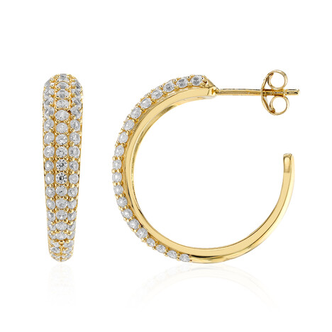 Boucles d'oreilles en argent et Zircon (M de Luca)