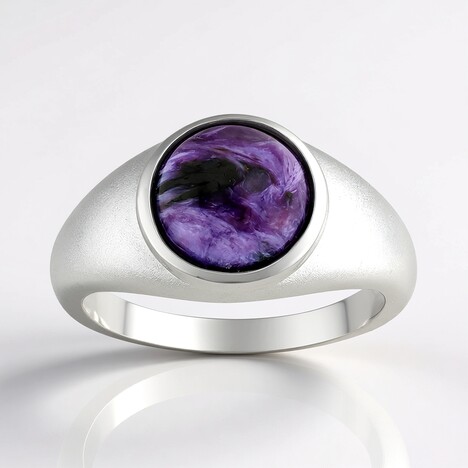 Anello in argento con Charoite