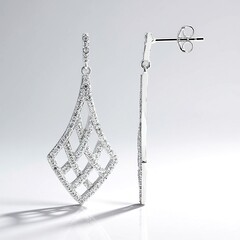 Orecchini in argento con Zircone