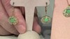 Zilveren oorbellen met chrysopraasstenen (KM by Juwelo)