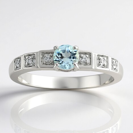 Bague en argent et Amblygonite