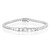 Zilveren armband met een witte topaas