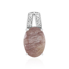 Ciondolo in argento con Quarzo Rutilato Ramato
