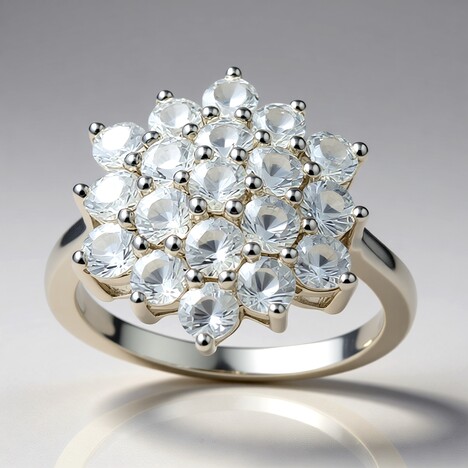Anello in argento con Danburite