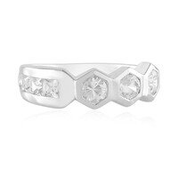 Zilveren ring met zirkonen (de Melo)