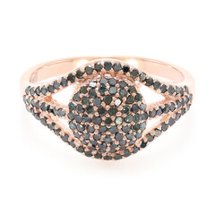 Anello in argento con Diamante Fancy