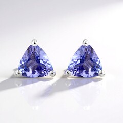 Orecchini in argento con Tanzanite