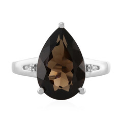 Rauchquarz-Silberring