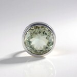 Ciondolo in argento con Ametista Verde (MONOSONO COLLECTION)